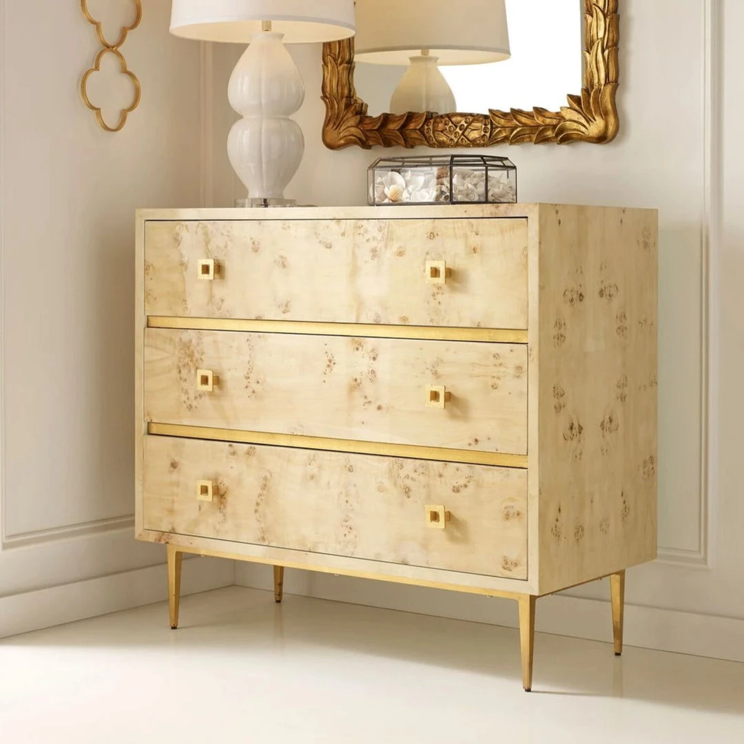 Worlds Away Hudson Burlwood Chest Gold Leaf 4 Worlds Away Hudson Burlwood Chest Gold Leaf