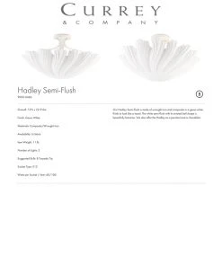 Currey And Company Hadley Semi Flush Mount Chandelier New Arrivals