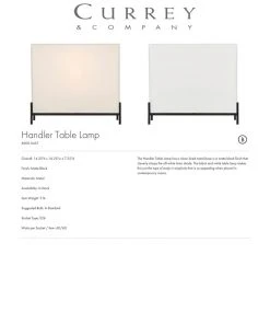 Currey And Company Handler Table Lamp 13 Currey And Company Handler Table Lamp