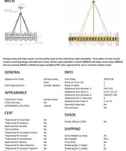 Arteriors Home Haskell Oval Chandelier 18 Arteriors Home Haskell Oval Chandelier