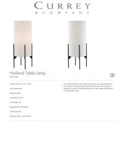 Currey And Company New Arrivals Holland Table Lamp 11 Currey And Company New Arrivals Holland Table Lamp