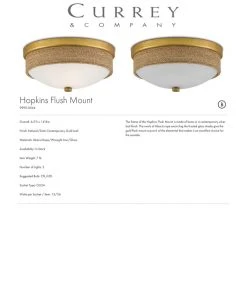 Currey And Company Hopkins Flush Mount 10 Currey And Company Hopkins Flush Mount