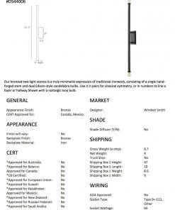 Arteriors Home Hutu Wall Light Bronze