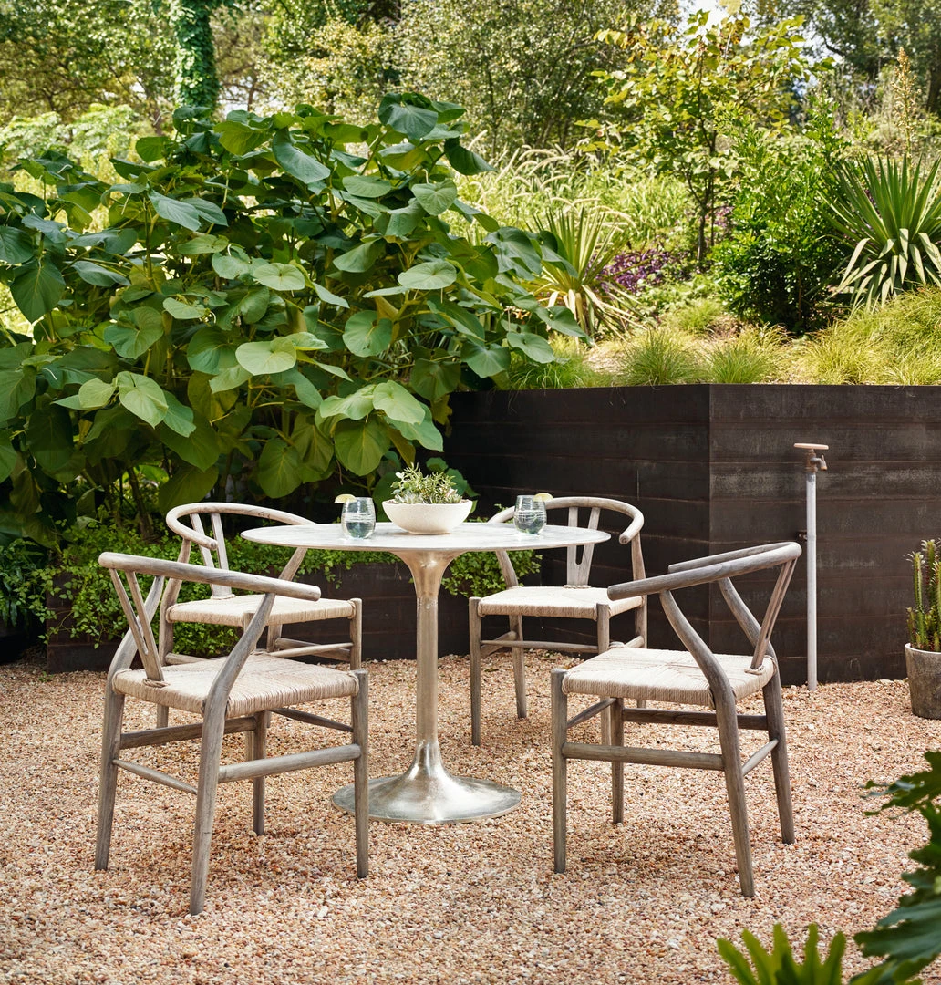 Four Hands Simone Bistro Table Raw Antique Nickel New Arrivals 4 Four Hands Simone Bistro Table Raw Antique Nickel New Arrivals