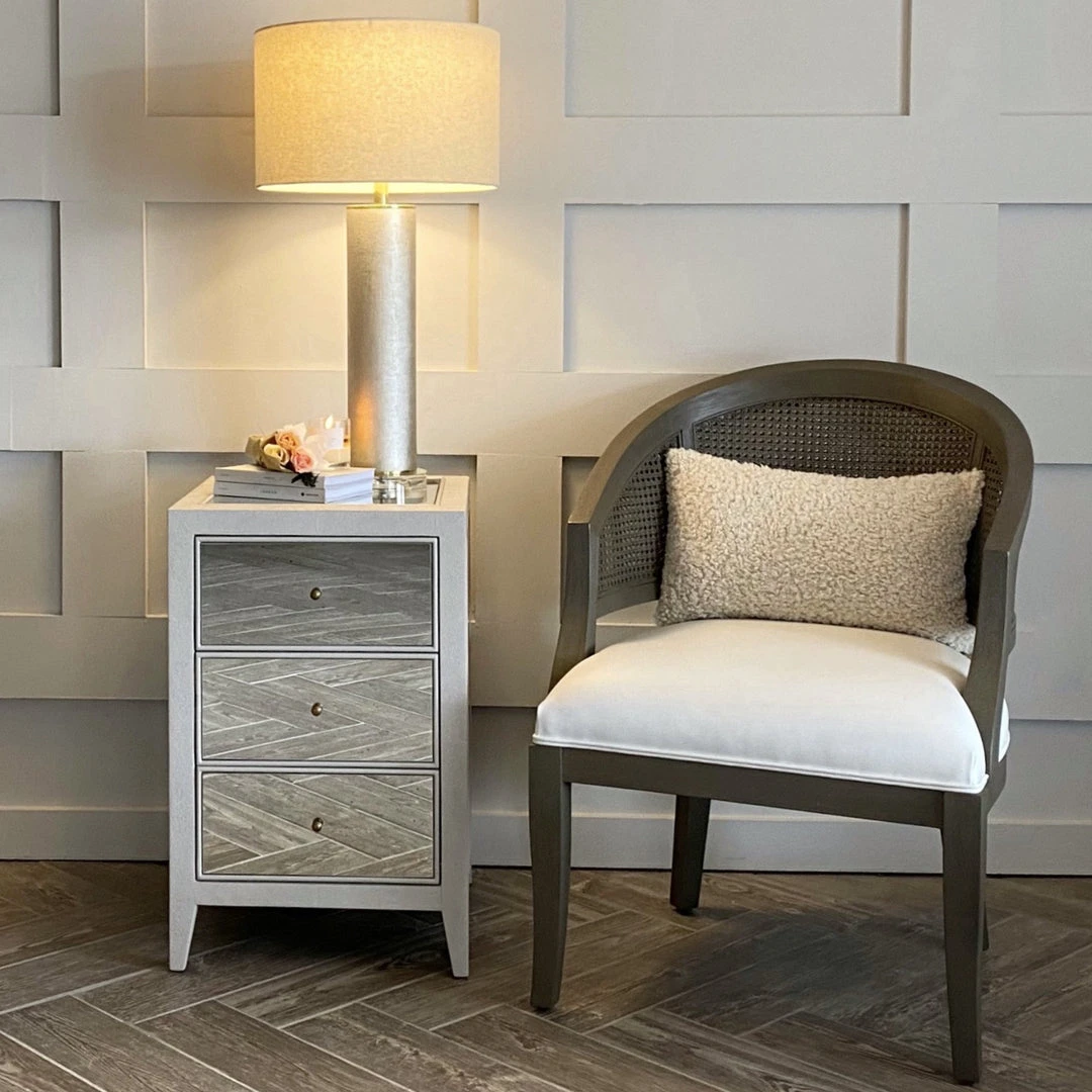 Made Goods Mia Single Nightstand French Gray Vintage Faux Shagreen New Arrivals 4 Made Goods Mia Single Nightstand French Gray Vintage Faux Shagreen New Arrivals