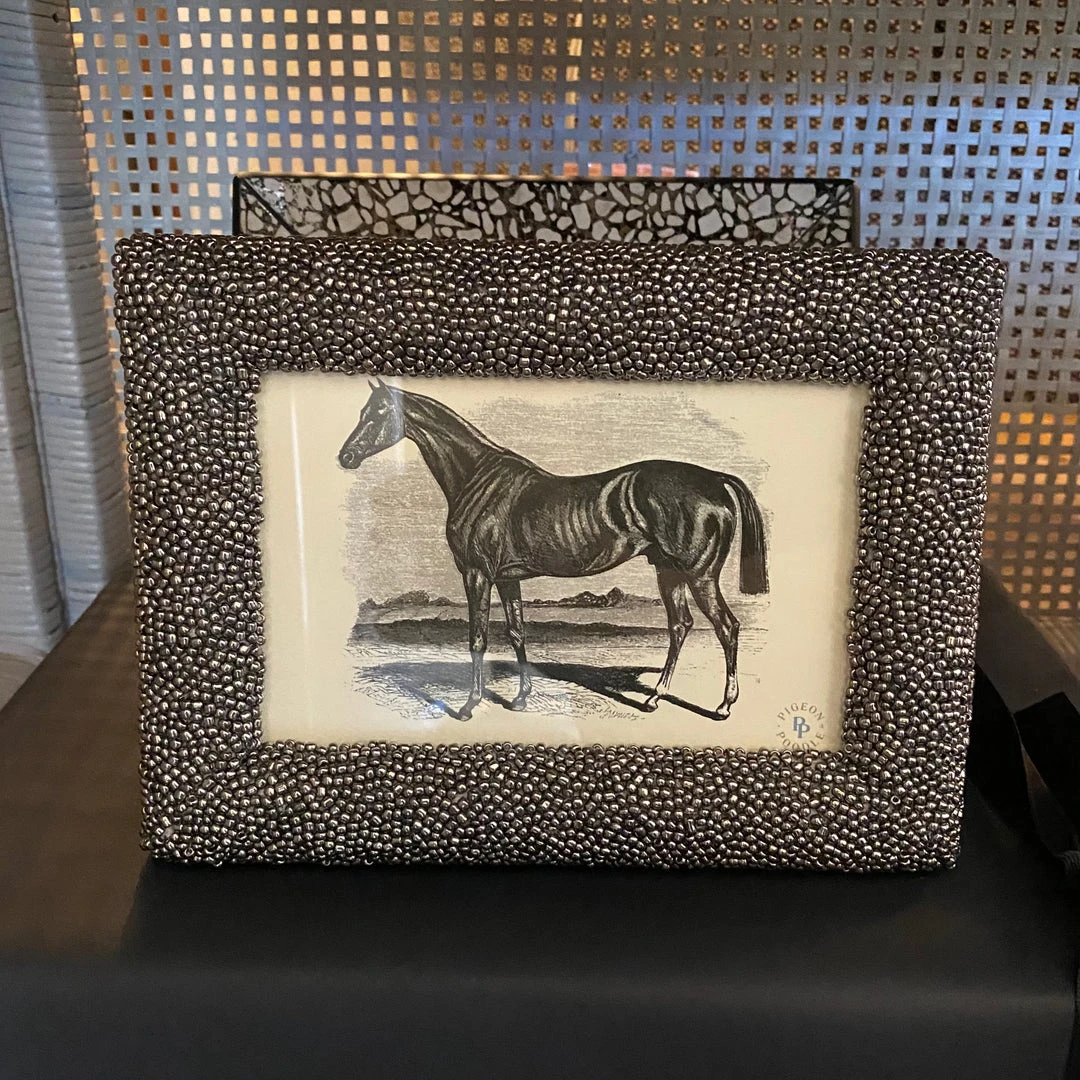 Pigeon And Poodle Tilbury Frame Gray Glass Beads 6 Pigeon And Poodle Tilbury Frame Gray Glass Beads