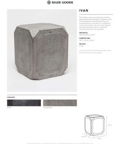 Made Goods Ivan Side Table Black Concrete 7 Made Goods Ivan Side Table Black Concrete