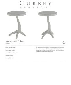 Currey And Company Isko Accent Table 9 Currey And Company Isko Accent Table