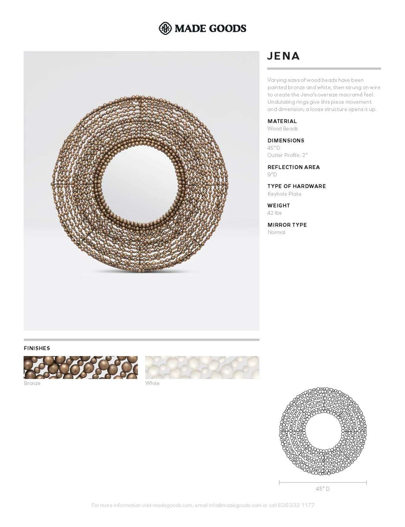 Made Goods Jena Wall Mirror Bronze New Arrivals 6 Made Goods Jena Wall Mirror Bronze New Arrivals