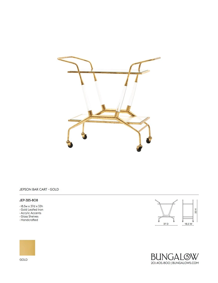 Bungalow 5 Jepson Bar Cart 13 Bungalow 5 Jepson Bar Cart