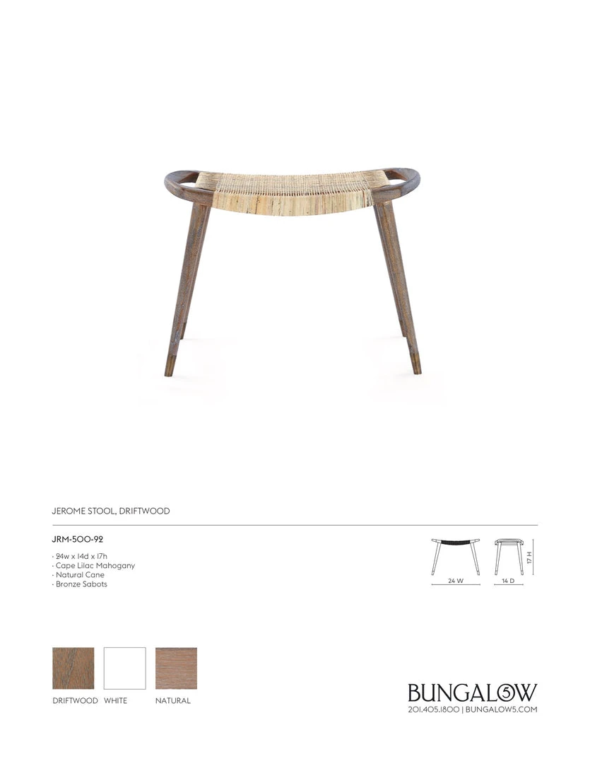 Bungalow 5 Jerome Stool Driftwood 8 Bungalow 5 Jerome Stool Driftwood