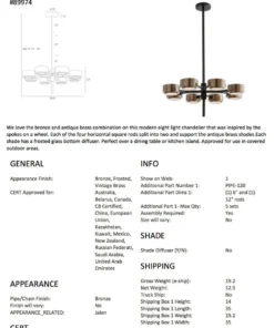 Arteriors Home New Arrivals Jalen Small Bronze Chandelier 6 Arteriors Home New Arrivals Jalen Small Bronze Chandelier