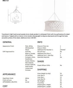 Arteriors Home Jarrod Small Pendant White New Arrivals