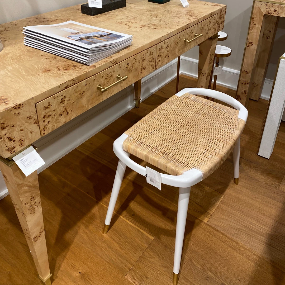 Bungalow 5 New Arrivals Jerome Stool White 5 Bungalow 5 New Arrivals Jerome Stool White