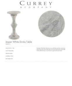 Currey And Company Jesper White Drinks Table New Arrivals 10 Currey And Company Jesper White Drinks Table New Arrivals