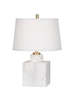 Jonathan Adler New Arrivals Short Canaan Marble Table Lamp White