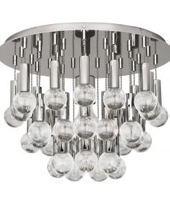 Jonathan Adler Milano Flush Mount Polished Nickel