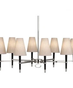 Jonathan Adler Ventana Oval Chandelier Polished Nickel New Arrivals