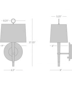 Jonathan Adler Ventana Sconce Antique Brass