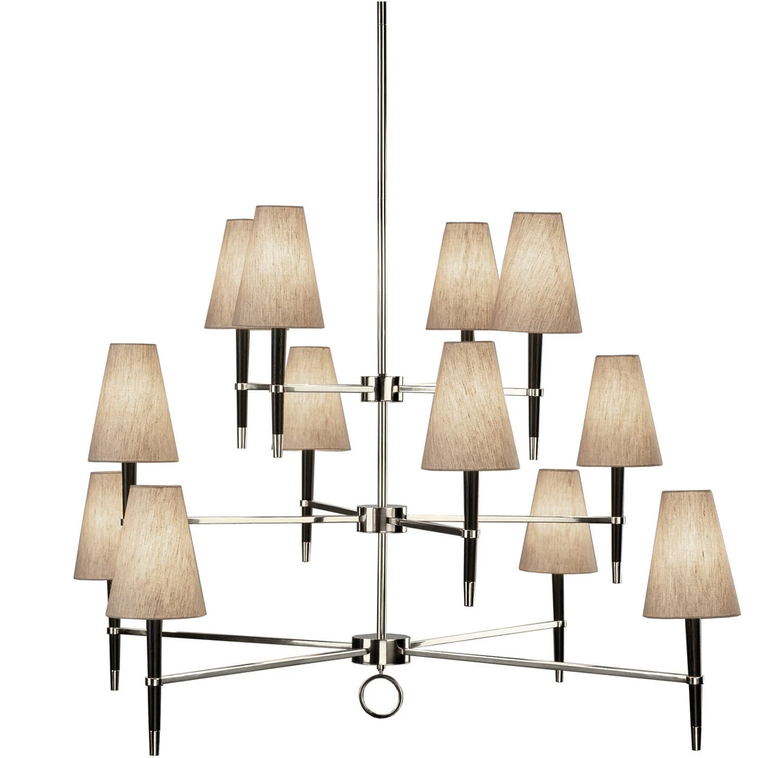 Jonathan Adler Ventana Three Tier Chandelier Nickel And Ebony New Arrivals 3 Jonathan Adler Ventana Three Tier Chandelier Nickel And Ebony New Arrivals