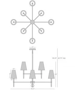 Jonathan Adler New Arrivals Ventana Two-Tier Chandelier Antique Brass 9 Jonathan Adler New Arrivals Ventana Two-Tier Chandelier Antique Brass