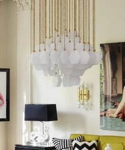 Jonathan Adler Vienna Large Chandelier Brass New Arrivals