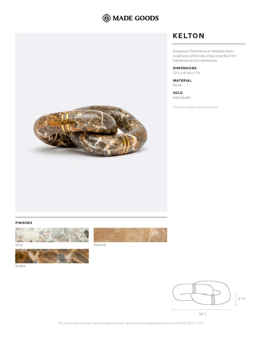 Made Goods Kelton Sculpture Gray Stone 6 Made Goods Kelton Sculpture Gray Stone