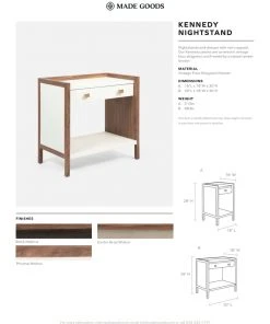 Made Goods Kennedy Double Nightstand Black And Walnut New Arrivals 12 Made Goods Kennedy Double Nightstand Black And Walnut New Arrivals