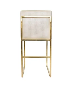 Worlds Away New Arrivals Kingston Beige Counter Stool Brass 4 Worlds Away New Arrivals Kingston Beige Counter Stool Brass