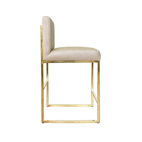 Worlds Away New Arrivals Kingston Beige Counter Stool Brass Worlds Away New Arrivals Kingston Beige Counter Stool Brass