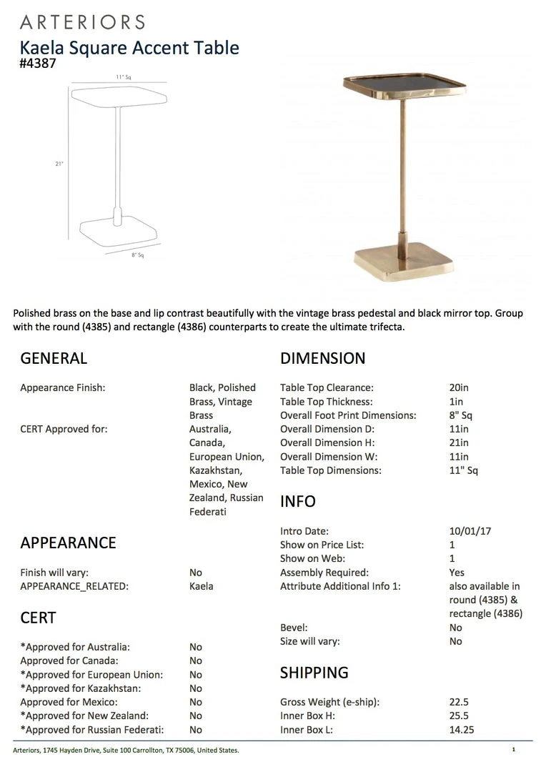 Arteriors Home Kaela Rectangle Accent Table New Arrivals 7 Arteriors Home Kaela Rectangle Accent Table New Arrivals
