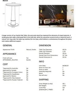 Arteriors Home New Arrivals Kamile Pub Table 14 Arteriors Home New Arrivals Kamile Pub Table