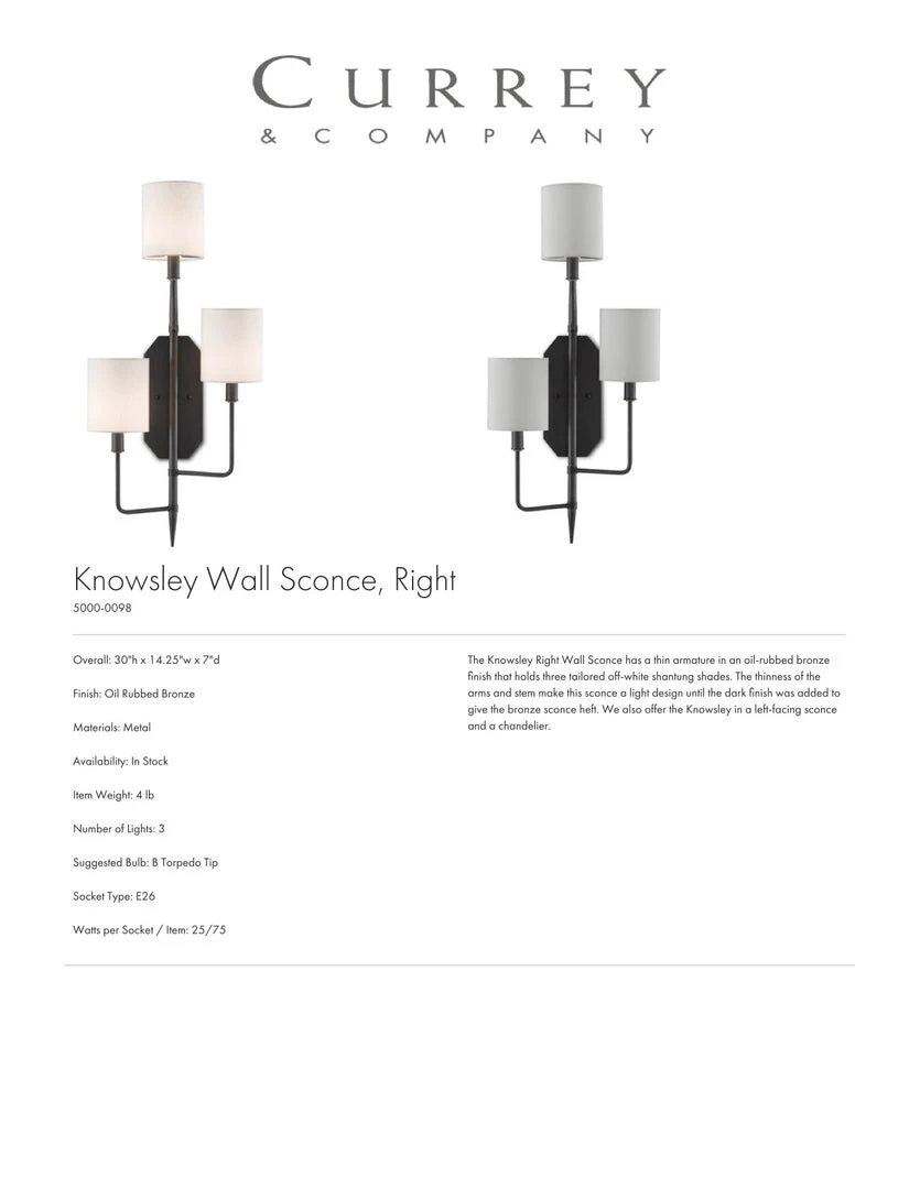 Currey And Company New Arrivals Knowsley Wall Sconce 6 Currey And Company New Arrivals Knowsley Wall Sconce