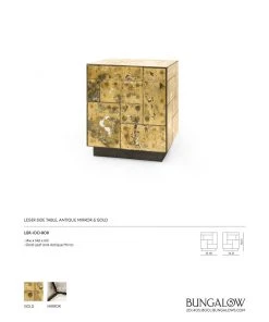 Bungalow 5 Leger Side Table Antique Mirror And Gold 12 Bungalow 5 Leger Side Table Antique Mirror And Gold