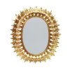 Worlds Away Lona Oval Mirror Gold Leaf New Arrivals