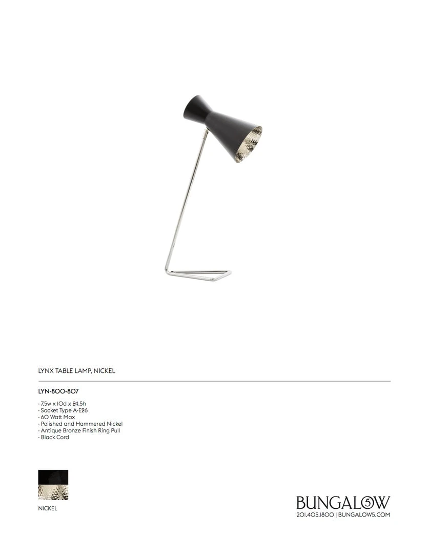 Bungalow 5 Lynx Table Lamp 6 Bungalow 5 Lynx Table Lamp