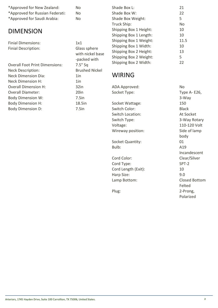 Arteriors Home New Arrivals Lorna Lamp 8 Arteriors Home New Arrivals Lorna Lamp