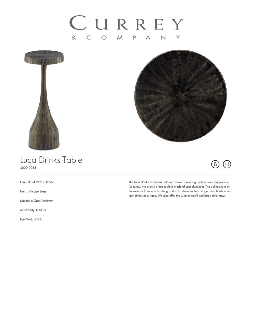 Currey And Company Luca Drinks Table New Arrivals 6 Currey And Company Luca Drinks Table New Arrivals