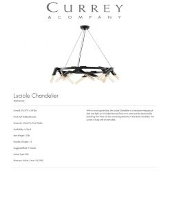 Currey And Company Luciole Chandelier 9 Currey And Company Luciole Chandelier