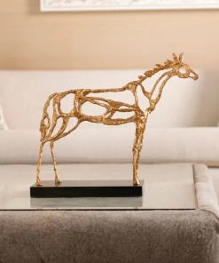 Bungalow 5 Arabian Horse Statue Gold 13 Bungalow 5 Arabian Horse Statue Gold