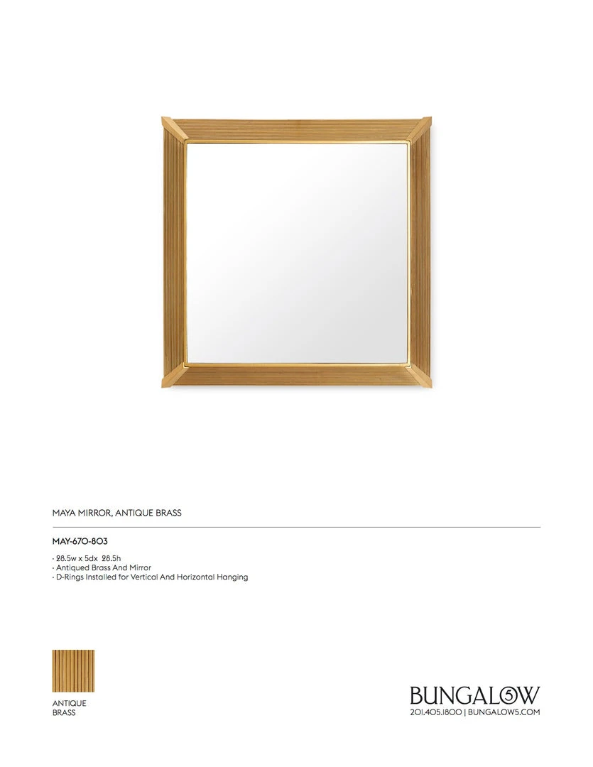 Bungalow 5 Maya Mirror New Arrivals 6 Bungalow 5 Maya Mirror New Arrivals
