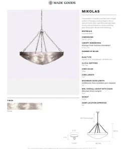 Made Goods New Arrivals Mikolas Chandelier Gold Metal 14 Made Goods New Arrivals Mikolas Chandelier Gold Metal