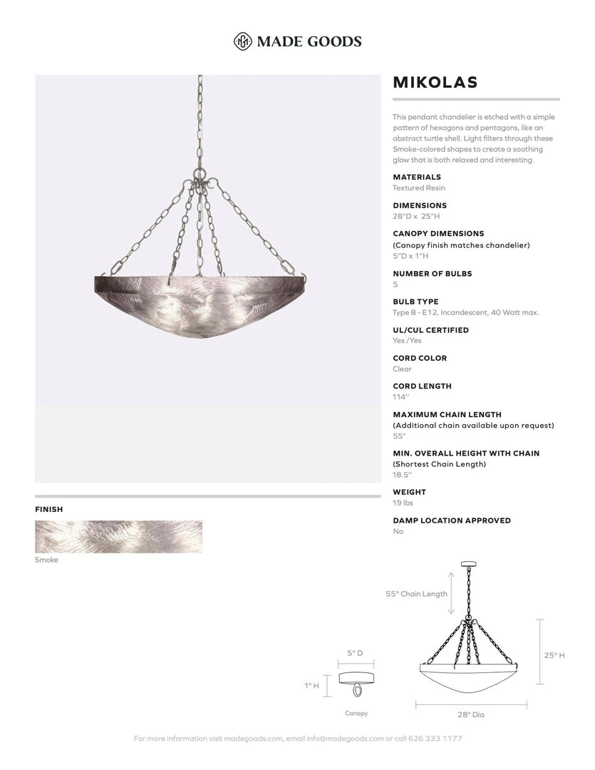 Made Goods New Arrivals Mikolas Chandelier Gold Metal 7 Made Goods New Arrivals Mikolas Chandelier Gold Metal