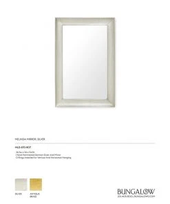 Bungalow 5 Melinda Rectangular Mirror German Silver New Arrivals 10 Bungalow 5 Melinda Rectangular Mirror German Silver New Arrivals
