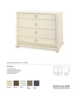 Bungalow 5 Ming Large 4 Drawer Chest Natural 11 Bungalow 5 Ming Large 4 Drawer Chest Natural
