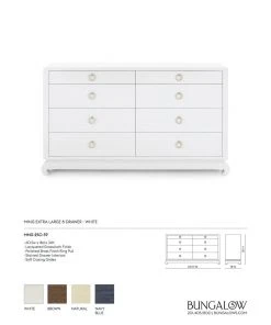 Bungalow 5 Ming Extra Large 8 Drawer Dresser White New Arrivals 17 Bungalow 5 Ming Extra Large 8 Drawer Dresser White New Arrivals