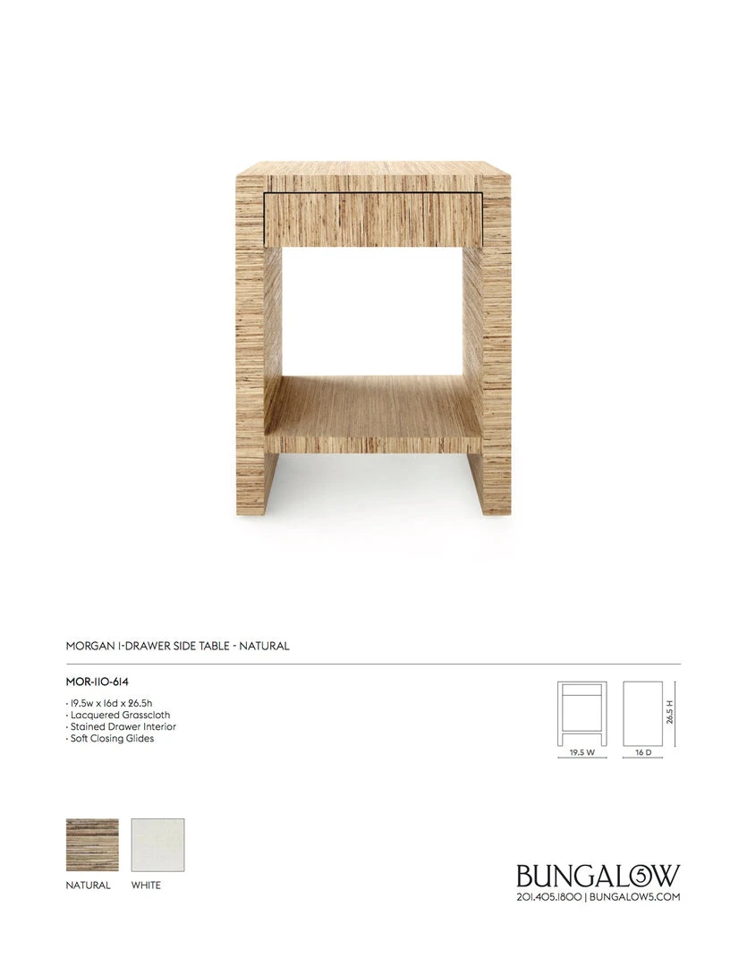 Bungalow 5 Morgan 1 Drawer Side Table Natural New Arrivals 6 Bungalow 5 Morgan 1 Drawer Side Table Natural New Arrivals