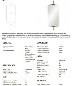 Arteriors Home Madden Mirror Antique Brass New Arrivals