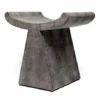 Made Goods Annika Stool Cool Gray Faux Shagreen 2 Made Goods Annika Stool Cool Gray Faux Shagreen