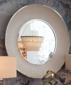 Made Goods Armond Mirror Snow And Silver